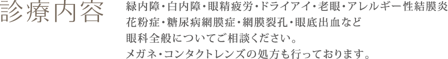 診療内容